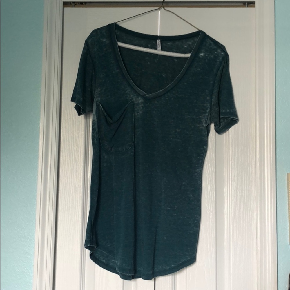 Turquoise pocket shirt